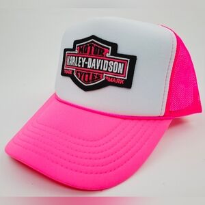 Harley Davidson Retro Vintage Style Bar Shield Logo 80s Biker Club Swag Gear Hat